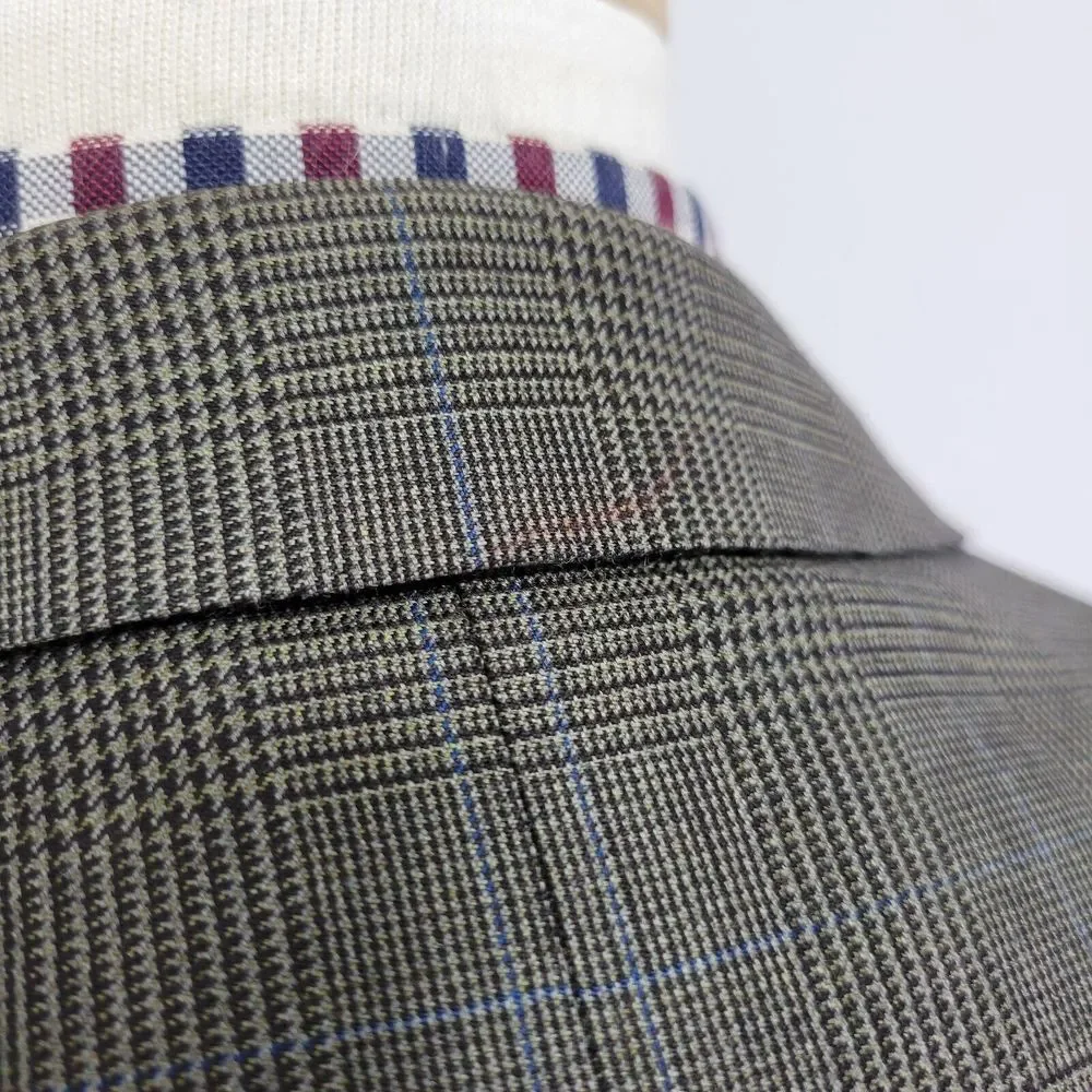Ermenegildo Zegna Trofeo Men's Sport Coat Blazer Two Button Brown‎ Plaid 44L